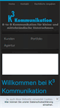 Mobile Screenshot of k3-kommunikation.de