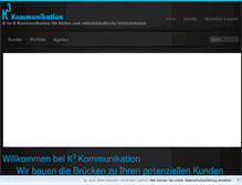 Tablet Screenshot of k3-kommunikation.de